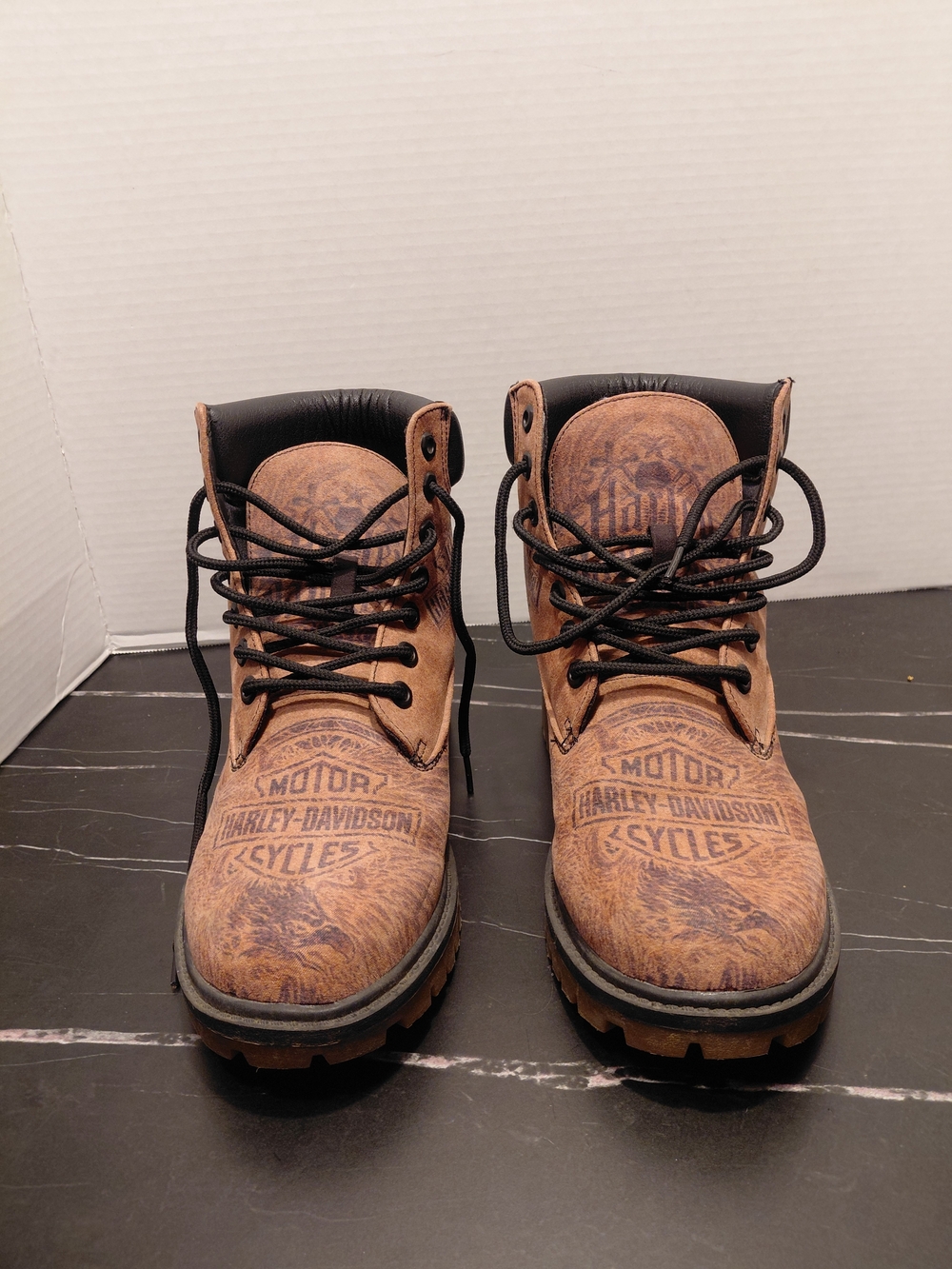 Harley-Davidson Men's Brown Leather Work Boots